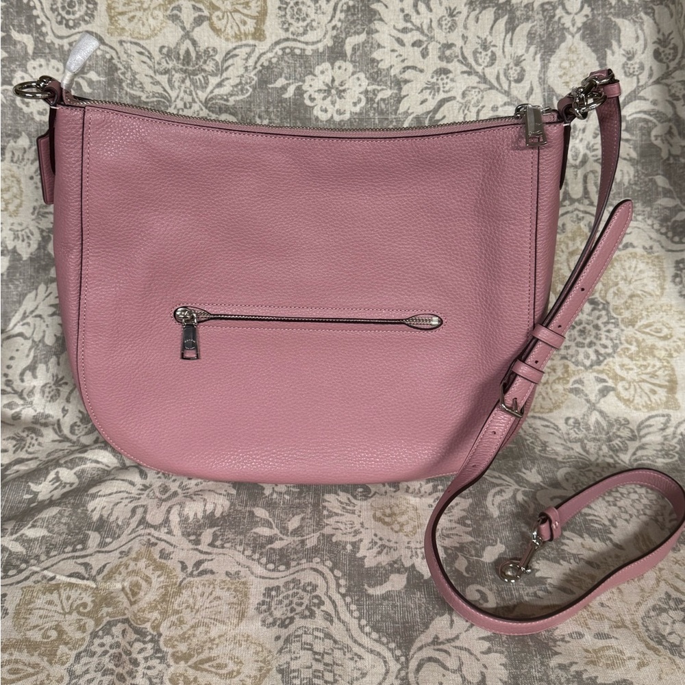 Coach Mauve Leather Shoulder Bag - Picture 2 of 4